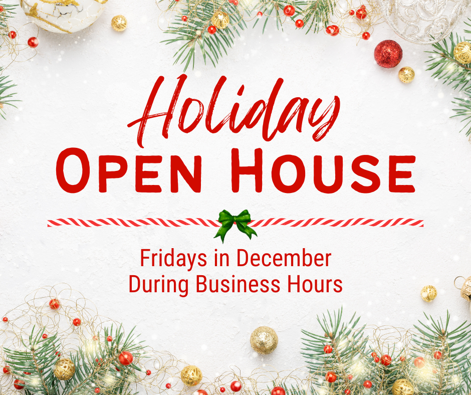 holiday open house graphic