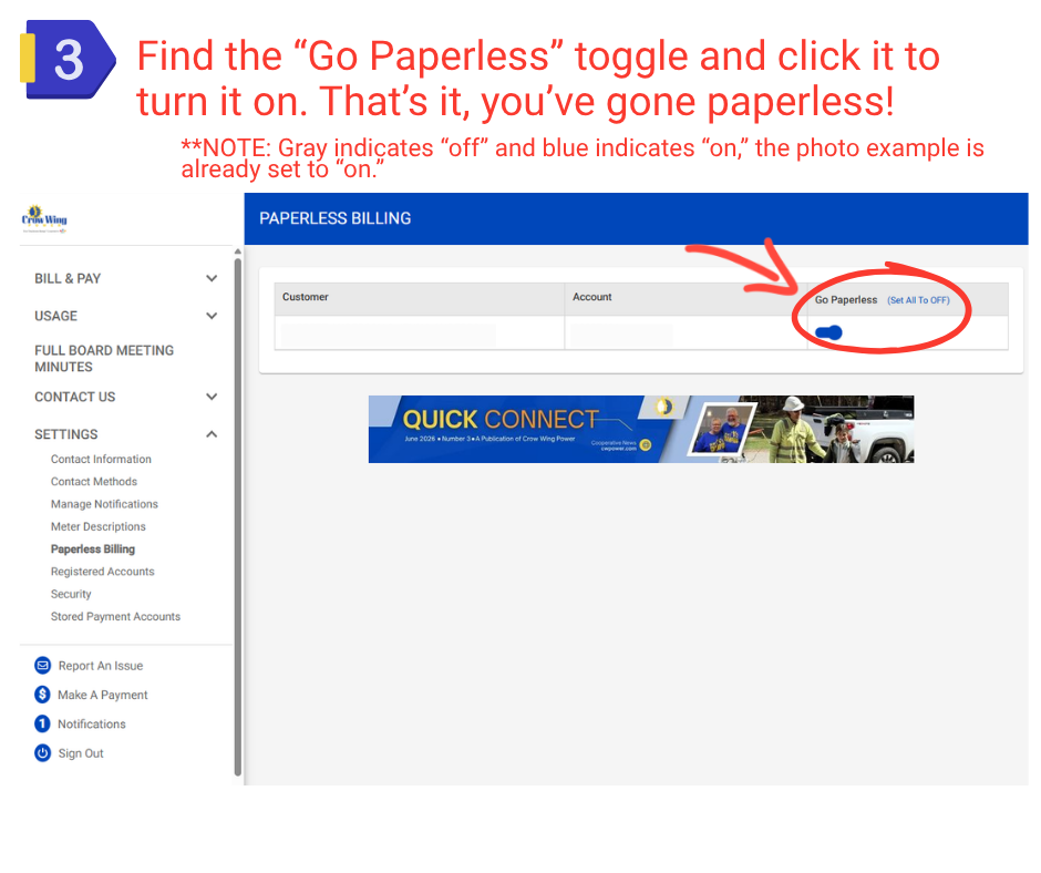 paperless toggle